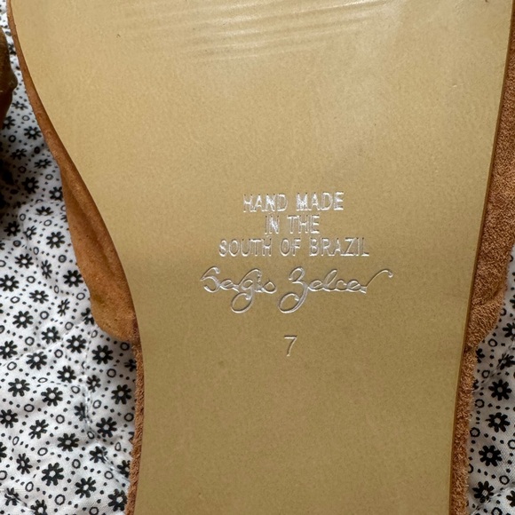 Camel Suede Knotted Twist Sandal - Picture 7 of 9